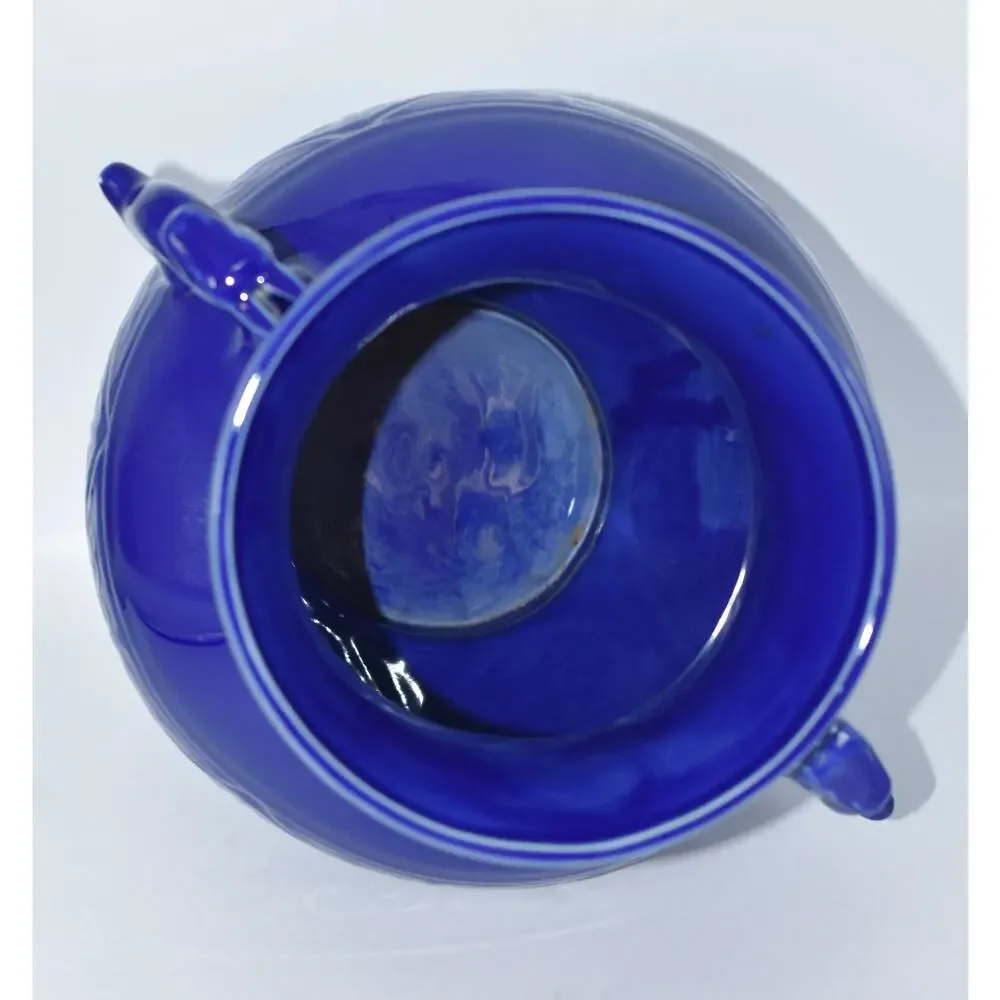 Chinese Cobalt Blue-glazed Alter Vessel Dragon Handles